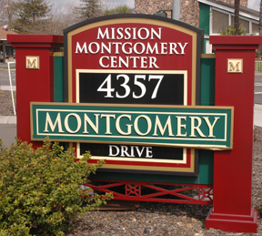 Monument sign