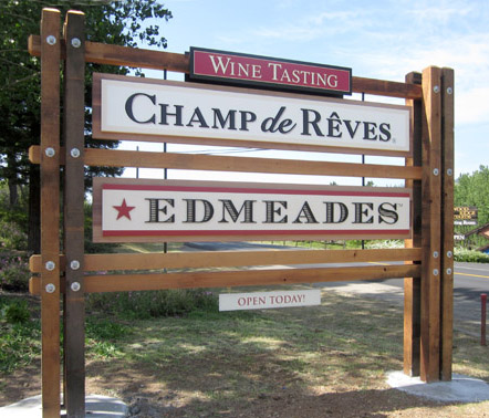 Edmaedes Winery Sign - Santa Rosa